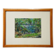 Oil painting by Alexander Michael - Chiemsee near Mittendorf 1990