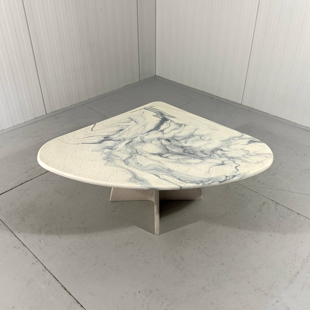 Artificial marble coffee table side table 1980’s