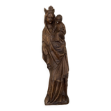 Madonna and Child in Gothic style wood
