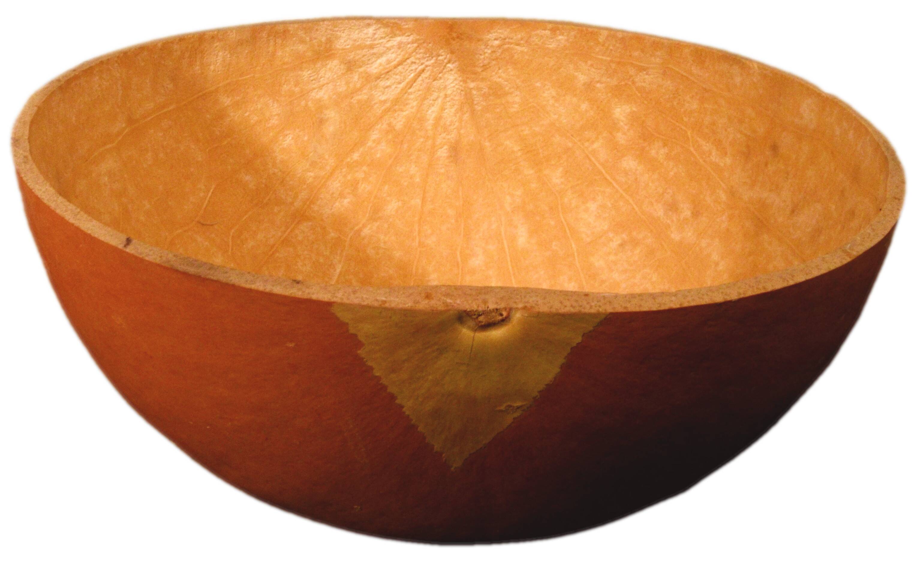 Set of 3 half gourds, sourced from West Africa, 24 – 27 – 30cm.