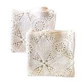 Housses d’oreiller au crochet vintage