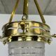 Viennese Secession Suspension in Brass attributed to Kolo Moser & Jutta Sika