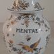 Pot apothicaire "mentae" en faïence de moustiers