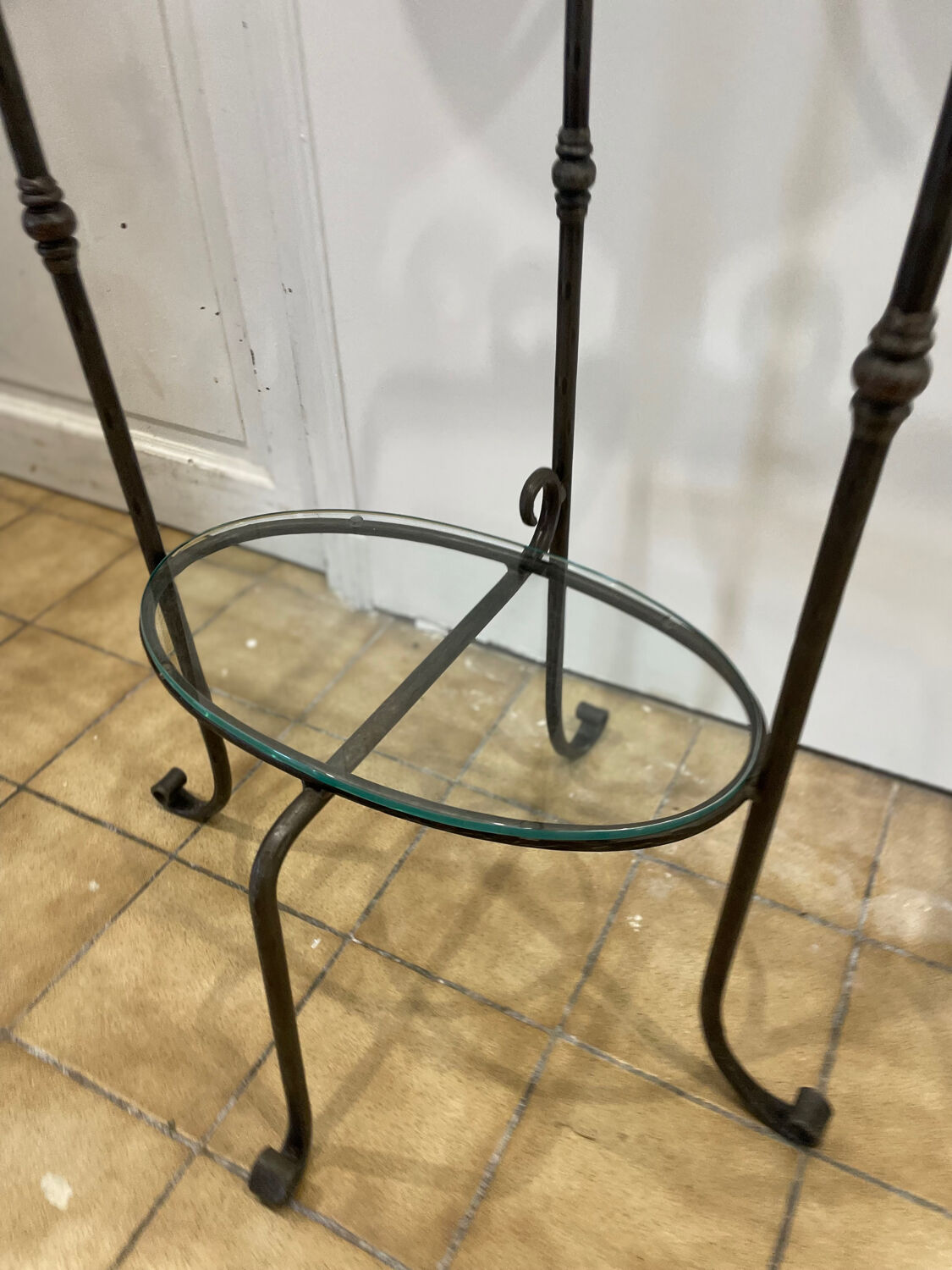Wrought iron bathroom caddy