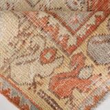 Red & Cream Vintage Persian Runner Rug, 86x265Cm