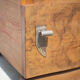 art deco bedside table, art deco nightstand wood and black marble, side table, sofa end
