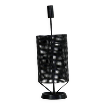 Minimalistic dutch design perforated metal umbrella stand