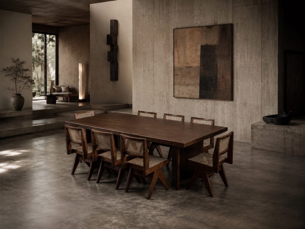 Pierre Jeanneret large library table PJ-TAT-08-A, Chandigarh, 1955-1956