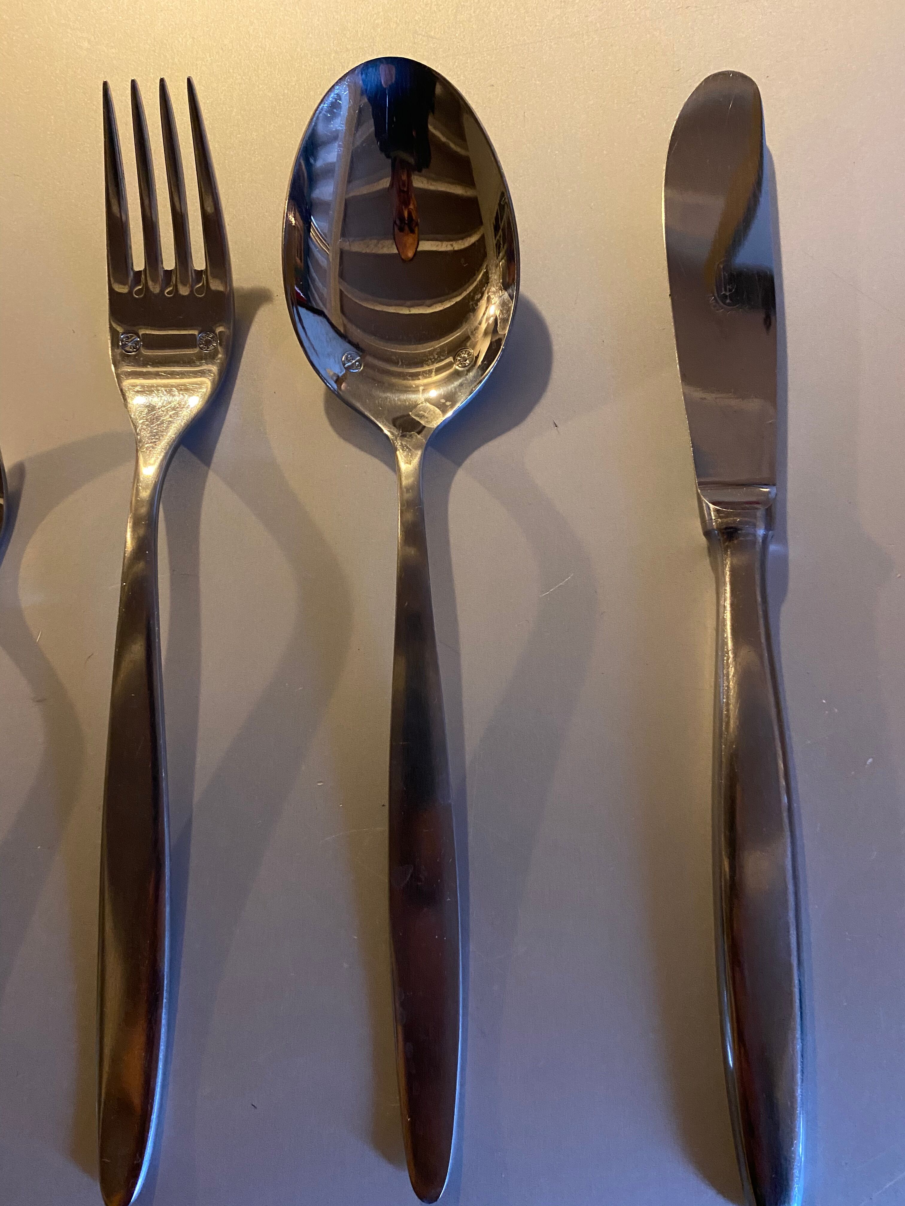 Housewife Guy Degrenne in stainless steel, 76 pieces