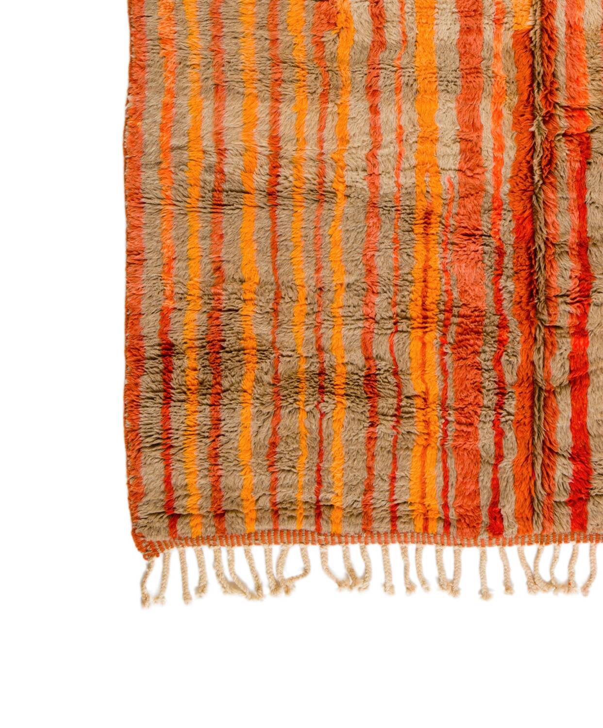 Moroccan Berber rug Mrirt brown red orange modern