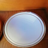 ROUND CEILING LAMP WOOD AND GLASS