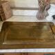 Plateau en laiton vintage