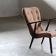 Vintage mid-century lounge chair Danish style of Arctander or Henry Schubell