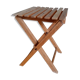 Tabouret pliant porte-plante en bois