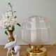 Vintage art deco globe table lamp in frosted glass