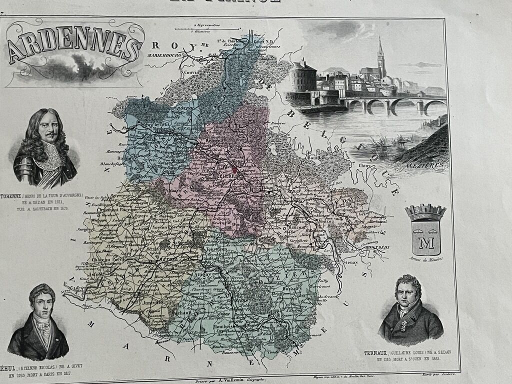 2 old maps of the Ardennes