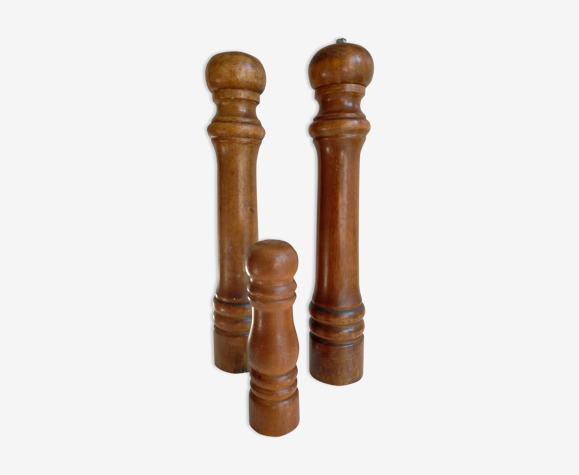 Lot de 2 poivrières 1 salière