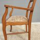 Fauteuil bridge de bureau assise tapisserie vintage 1950