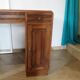 Vintage Art Deco schoolmaster's desk - double-sided - solid wood - 1940s/50s