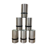 6 glasses with space age 1970 Aachen Germany
