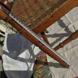 straw-style corner armchair