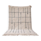 Tapis en laine pure tissè main traditionnelle artisanale taille 2/3 m