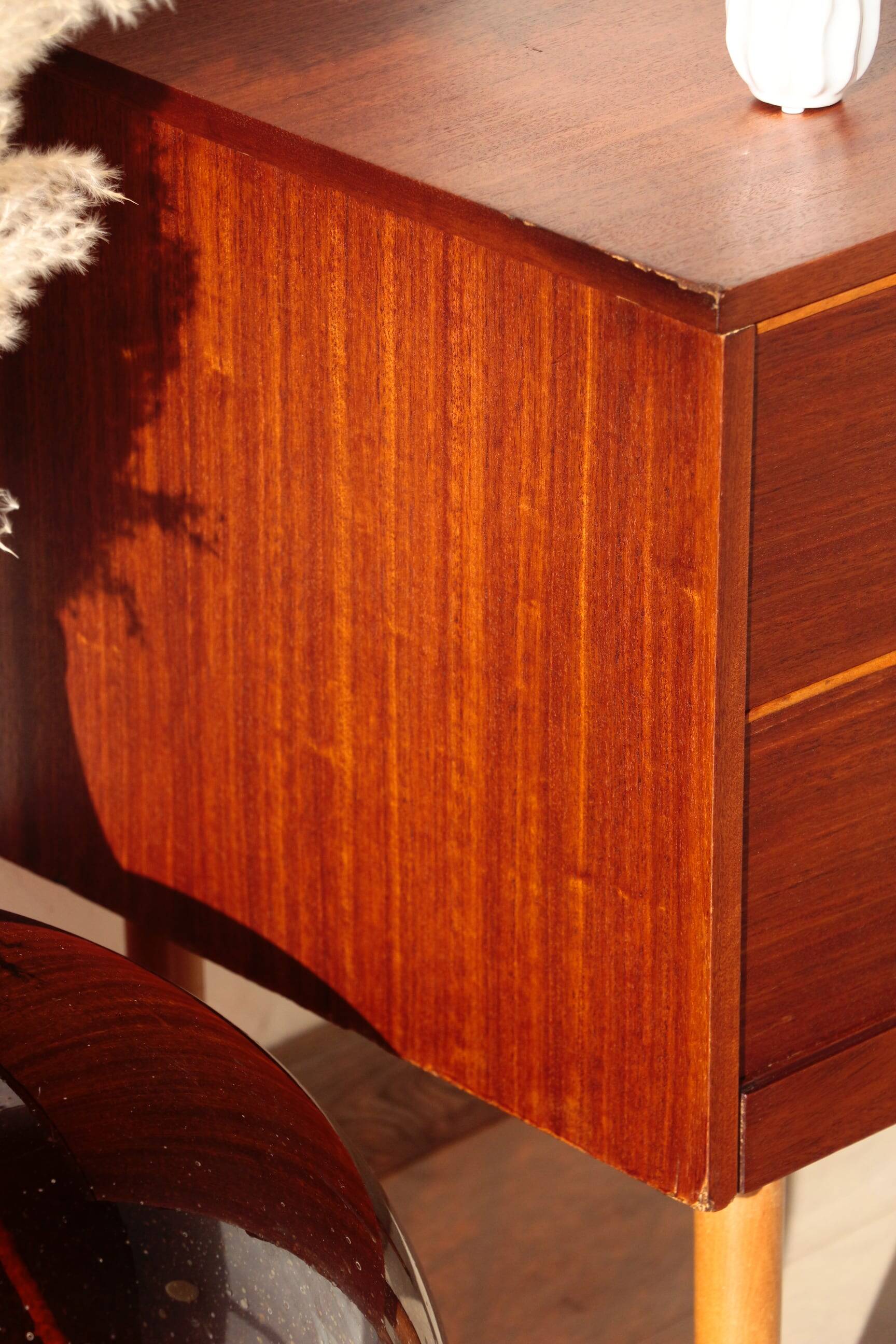 Vintage Teak Chest of Drawers – Small Restored Scandinavian Furniture