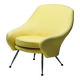 Chair Marco Zanuso Martingala - Bright yellow cotton fabric