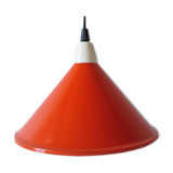 Orange enamelled metal hanging