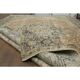 Tapis vintage turc Oushak fait main en laine et coton, années 1970