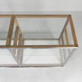 Vintage bakery display case, counter on castors 1950s