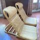 Paire de fauteuils pliables  en rotin