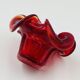 Organic Red Glass Bowl