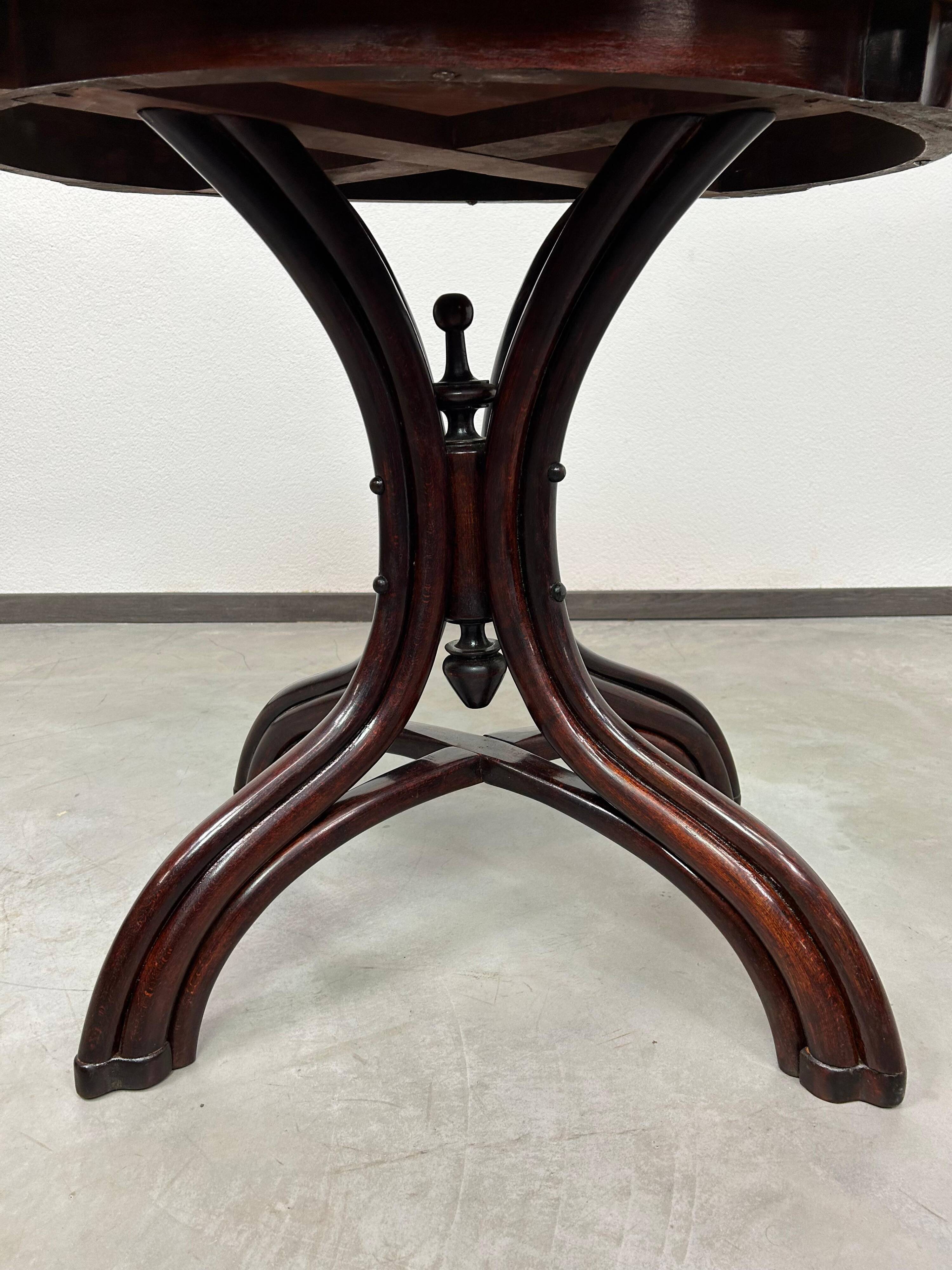19th-century bent Thonet table