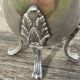 English silver-plated milk jug or vase