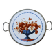 Old cake plate with fruit basket decoration