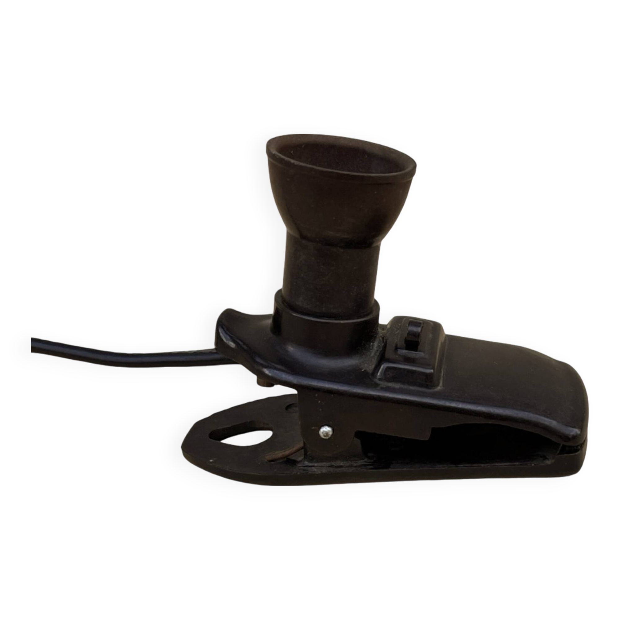 Lampe de nuit à pince en bakélite, Allemagne, années 1930.