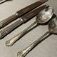 Table Knife Fork Silver Plated Set of Cutlery 37 England Antique Art Deco