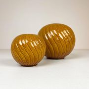Rare pair of mid-century modern vases by Gunnar Nylund, Rörstrand, Sweden, 1940s.