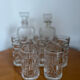 Transparent vintage whisky glasses