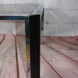 OLD VINTAGE CHROME COFFEE TABLE