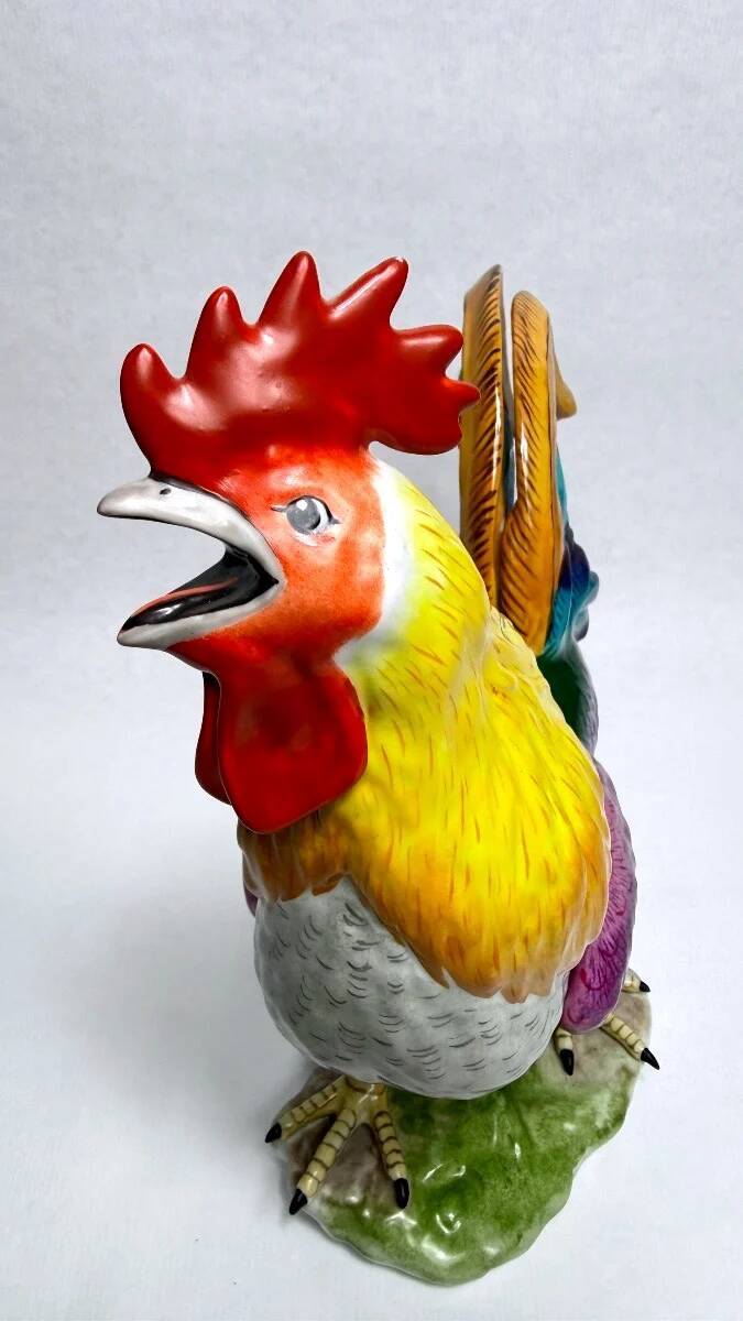 Limoges, large artistic porcelain rooster