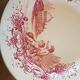 Set of 3 plates in iron earth jules vieillard model trianon