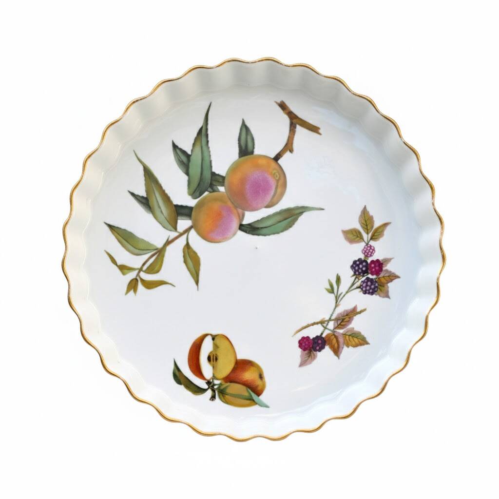 Royal Worcester Evesham Gold pie dish