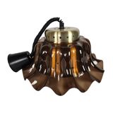 Herda Holland - Design hollandais - Lampe suspendue - Laiton - Acrylique - Années 70