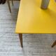 Duo de tables basses bois jaune