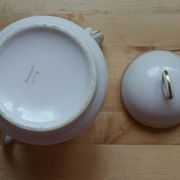 Sucrier vintage porcelaine de Limoges liseré or