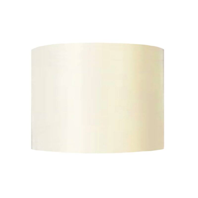 Plain chintz ivory oval lampshade H30 L35x25