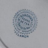 Terre de fer 6 assiettes plates Cyclamen