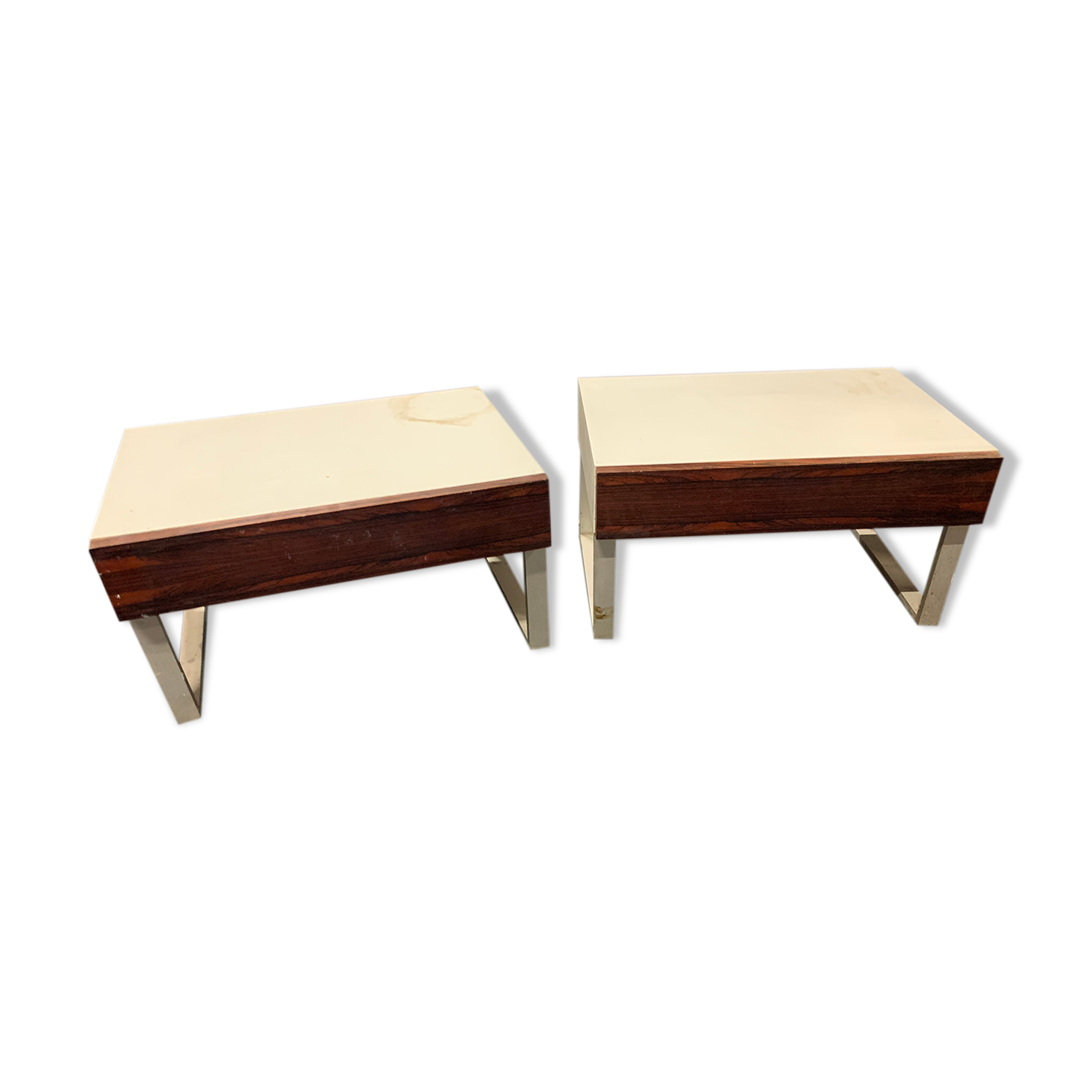 Pair of vintage bedside tables